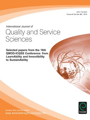cover image of International Journal of Quality and Service Sciences, Volume 6, Issue 2 & 3